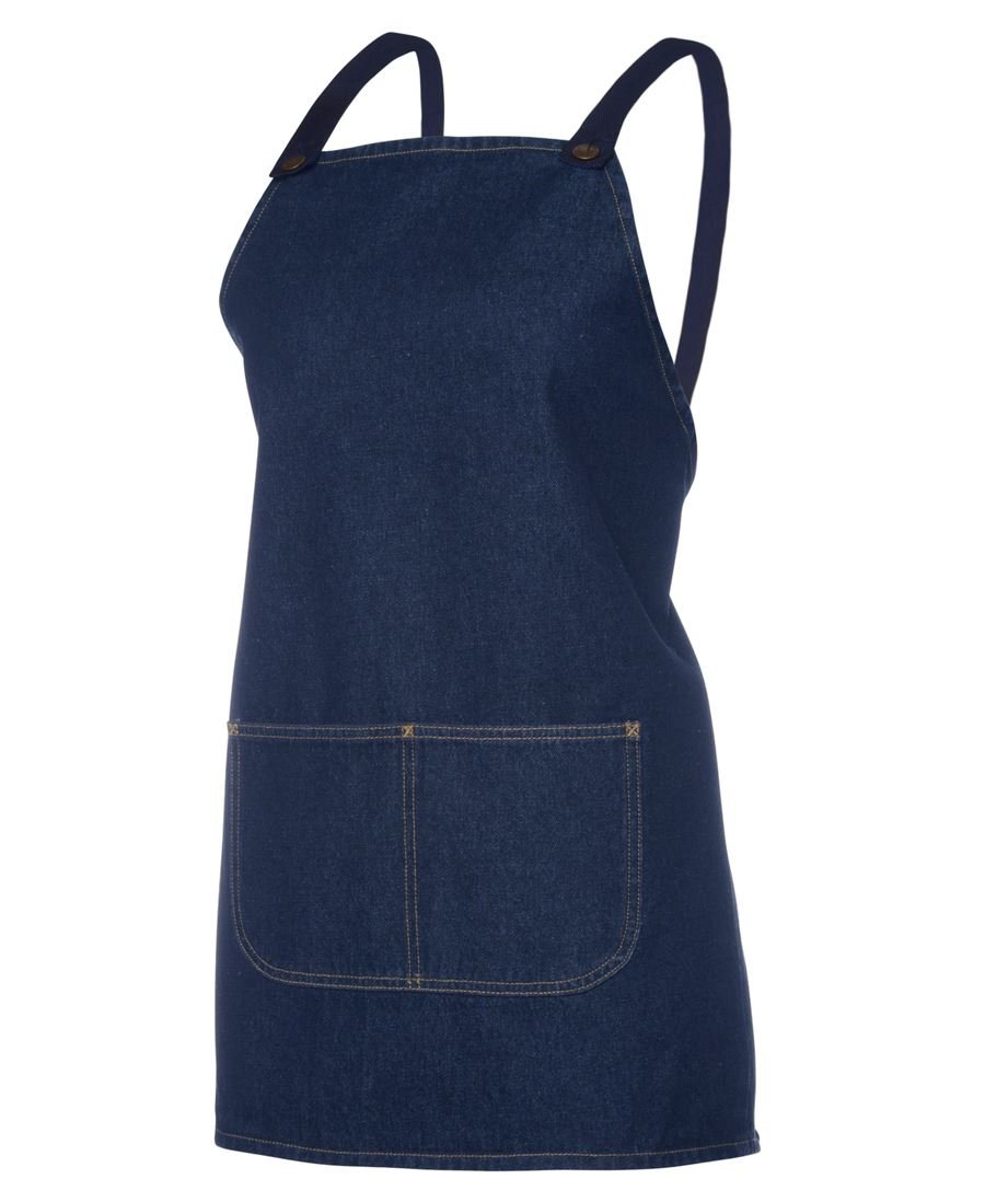 5ACBB Cross Back 65x71 Bib Denim Apron - WEARhouse