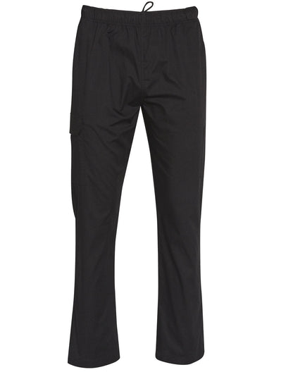 Benchmark CP03 MENS FUNCTIONAL CHEF PANTS Black Black - WEARhouse