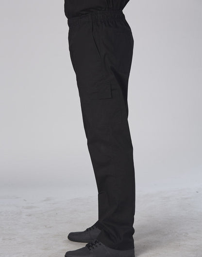 Benchmark CP03 MENS FUNCTIONAL CHEF PANTS Black Black - WEARhouse
