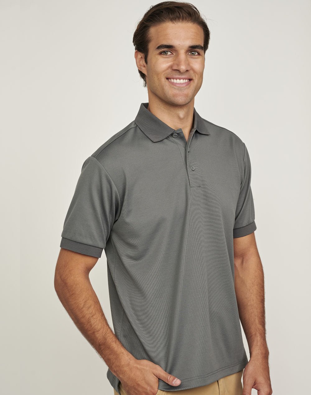 PS91 MENS SUSTAINABLE POLY/COTTON CORPORATE SS POLO - WEARhouse