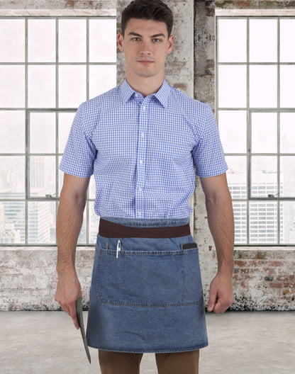 Benchmark AP10 East Village Half Denim Look Apron