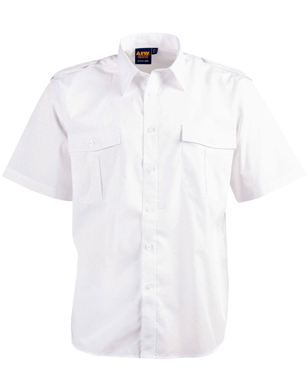 Benchmark BS06S Epaulette Short Sleeve-Unisex - WEARhouse