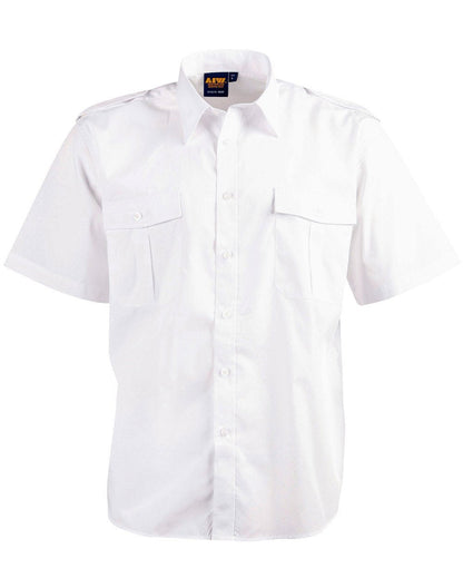Benchmark BS06S Epaulette Short Sleeve-Unisex - WEARhouse