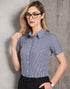 Benchmark M8320S Ladies Multi Tone Check Short Sleeve Shirt - WEARhouse