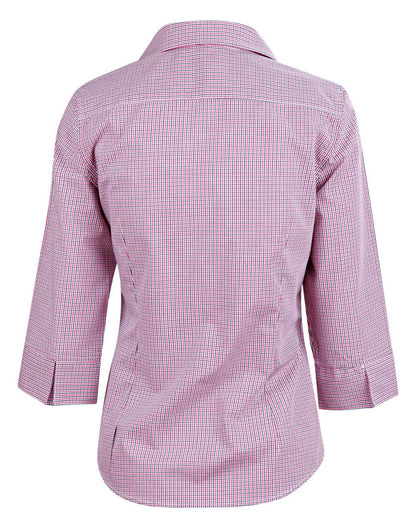 Benchmark M8340Q Ladies’ Two Tone Mini Gingham 3/4 - WEARhouse