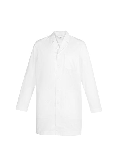 BIZ CARE MENS HOPE LONG LINE LAB COAT CC144ML - WEARhouse