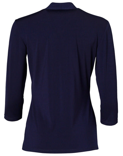 M8830 LADIES 3/4 SLEEVE STRETCH KNIT TOP ISABEL - WEARhouse