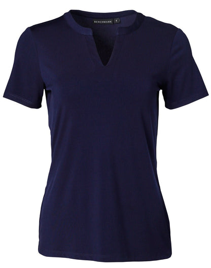 M8840 LADIES SHORT SLEEVE KNIT TOP SOFIA - WEARhouse
