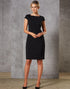 M9281 Ladies’ Wool Blend Stretch Cap Sleeve Dress - WEARhouse