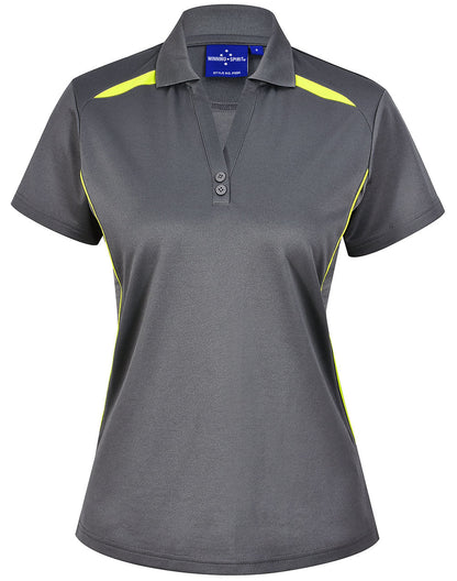 PS94 LADIES SUSTAINABLE POLY/COTTON CONTRAST SS POLO (Sizes 18-24) - WEARhouse