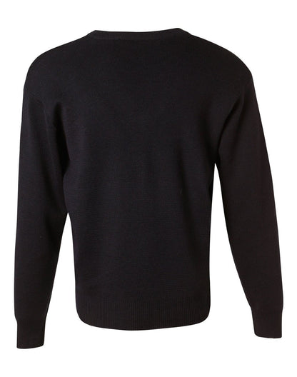 WJ01 Unisex Wool/ Acrylic V-Neck Jumper - WEARhouse