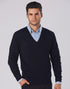 WJ01 Unisex Wool/ Acrylic V-Neck Jumper - WEARhouse