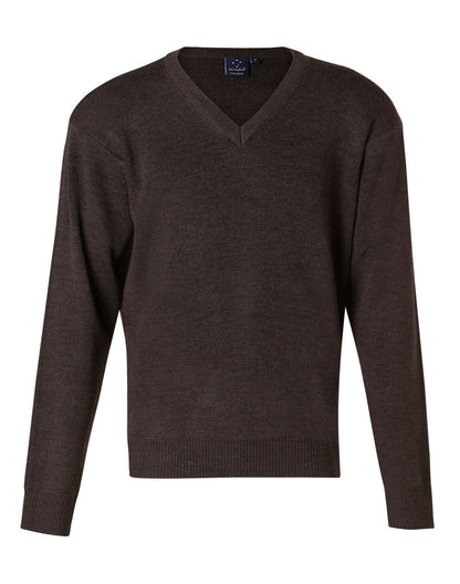 WJ01 Unisex Wool/ Acrylic V-Neck Jumper - WEARhouse
