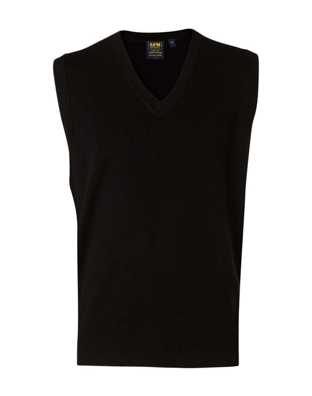 WJ02 UNISEX WOOL/ACRYLIC V-NECK VEST - WEARhouse